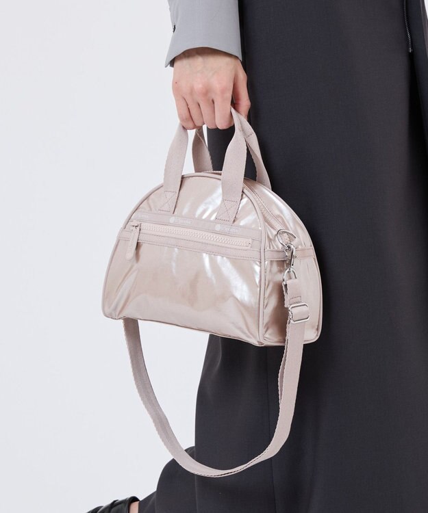 LeSportsac ROUND SM SATCHEL/ローズゴールドシャイン ローズゴールドシャイン