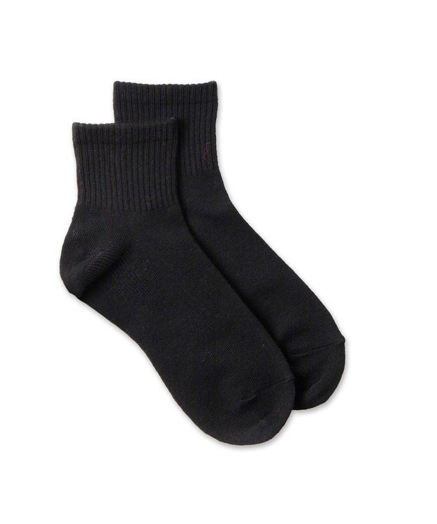 WEGO 無地アンクルソックス ブラック