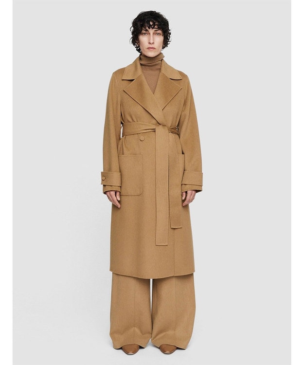 JOSEPH ダブルフェイスカシミヤ　ロングコート Oak