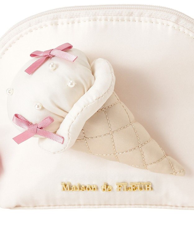 Maison de FLEUR サーティワン　ラウンドポーチ Ivory