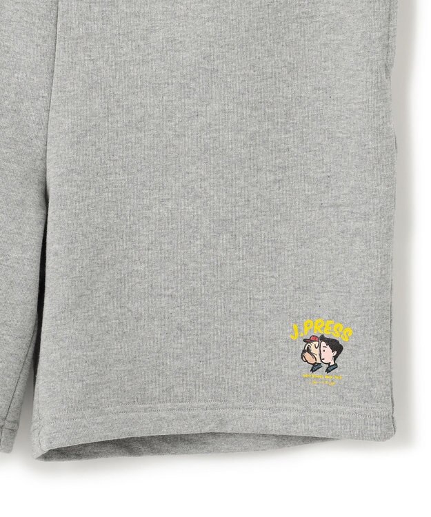 J.PRESS MEN 【AaronChang】【UNISEX】スウエット ショートパンツ ライトグレー系