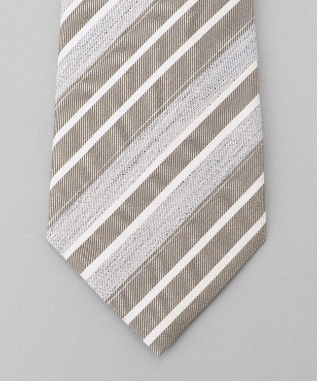 GOTAIRIKU Fermo Fossati_レジメンタル ネクタイ グレー系1