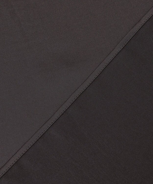 UNFILO サテン レイヤードブラウス チャコール