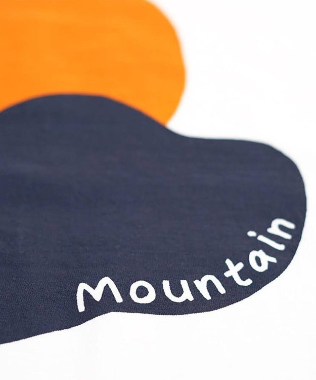 nitorito 【UNISEX】mountain&moon Tシャツ orange