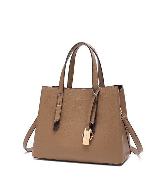 style code 【8/26入荷】【MERCURYDUO/マーキュリーデュオ】アオリワークハンドバッグ グレージュ