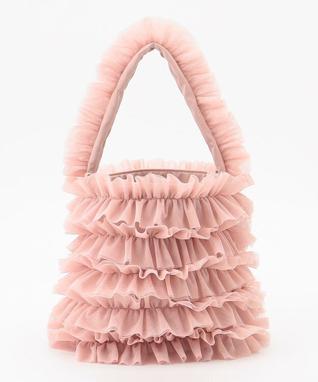LA BAGAGERIE 【MONICA】チュールフリル2WAYバッグ ピンク