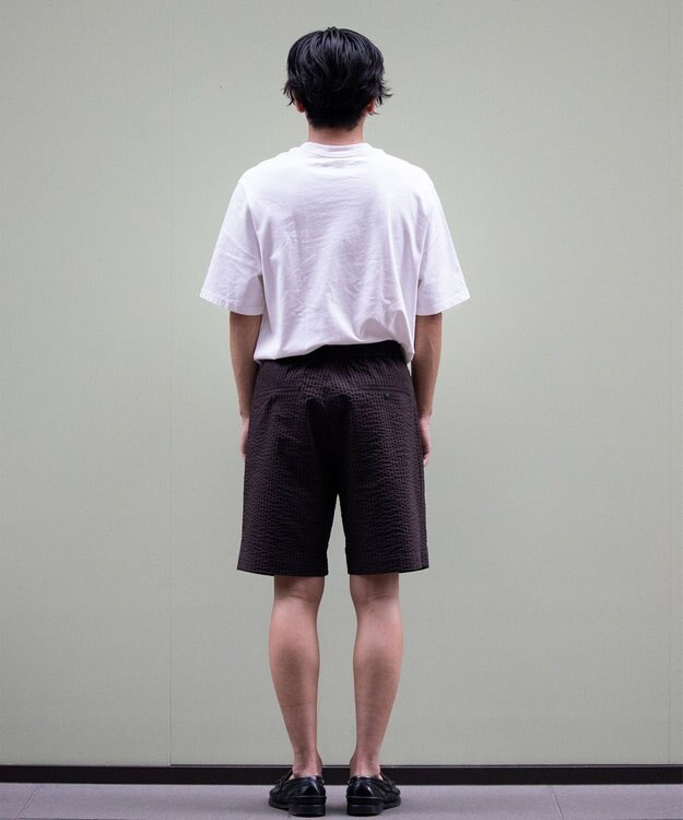 KASHIYAMA <EASY> COOLMAXサッカー/ショートパンツ ブラウンストライプ