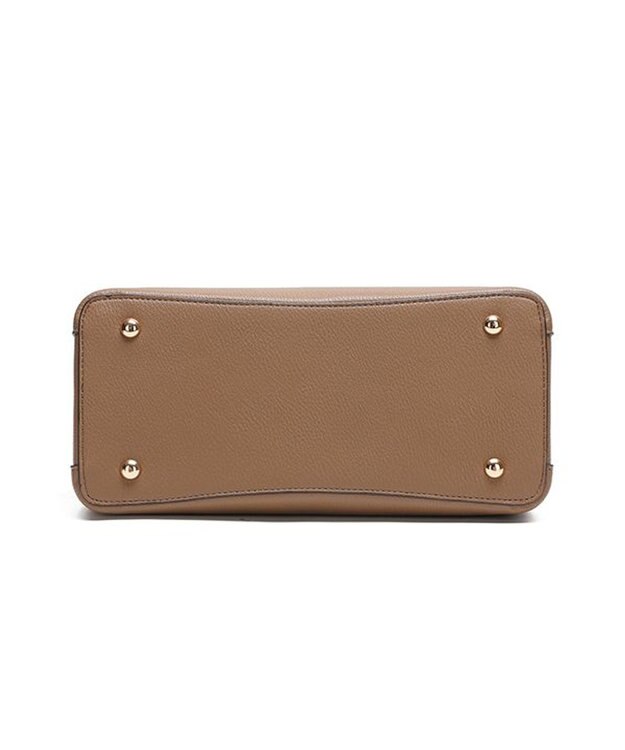 style code 【8/26入荷】【MERCURYDUO/マーキュリーデュオ】アオリワークハンドバッグ グレージュ