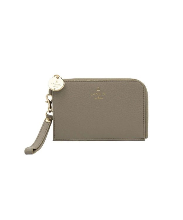 LANVIN en Bleu メラニー キーリング付きマルチケース グレージュ