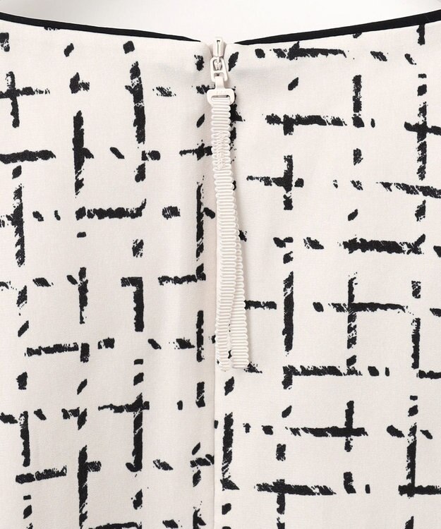 自由区 L 【セットアップ対応・洗える】スクラッチチェックプリント ブラウス ベージュ系5