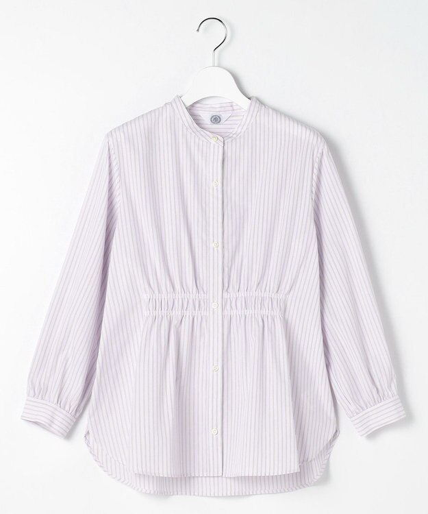 J.PRESS LADIES 【WEB限定】ストライプ シャーリング ブラウス 【WEB限定】ピンクストライプ系