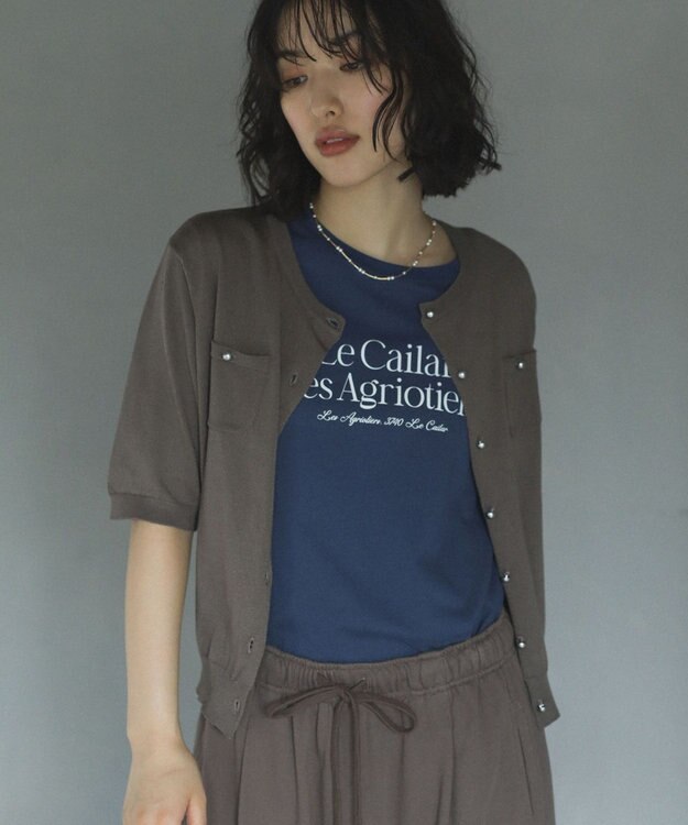 Green Parks コンパクトポケットカーディガン Dark Navy