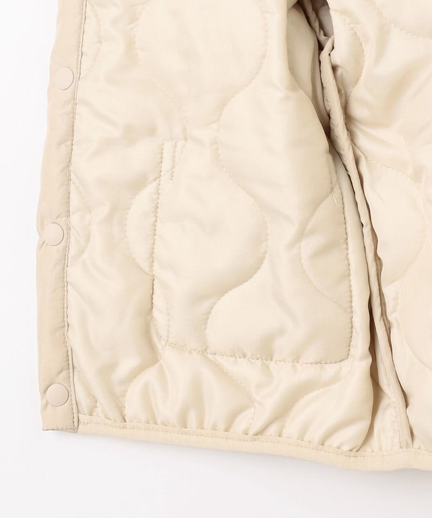 ANY KIDS 【洗濯機可能】中綿キルティング ジャケット ベージュ