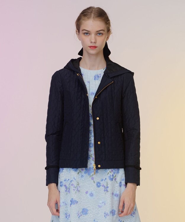 TOCCA LAURA キルティングショートコート ネイビー系