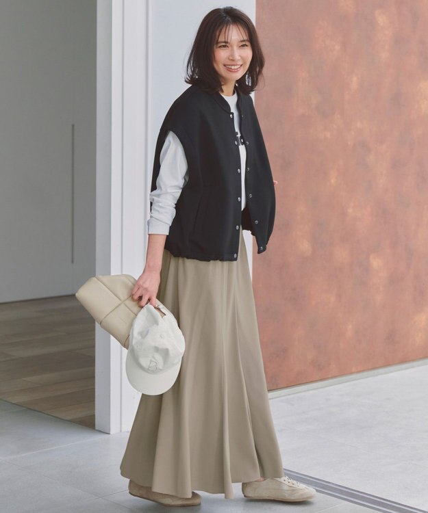 UNFILO フィブリル ロングスカート [NEW]ベージュ