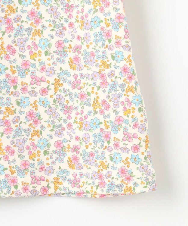 ANY KIDS 小花柄 プリント Tシャツ オフホワイト×花柄