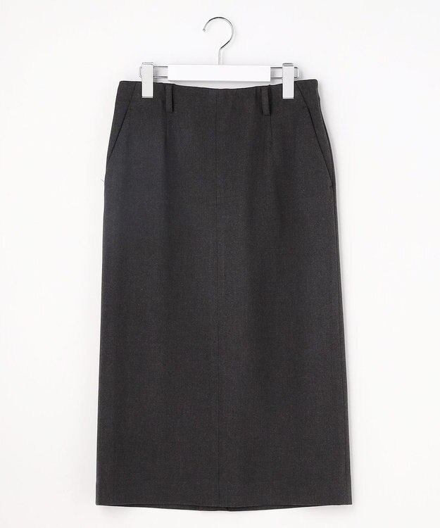 J.PRESS LADIES L SOFTサーモ2way ナロースカート チャコール系