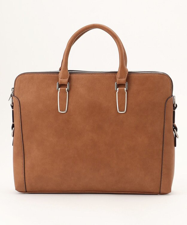 UNBILLION Otias アンティーク仕上げ合皮ブリーフバッグ キャメル