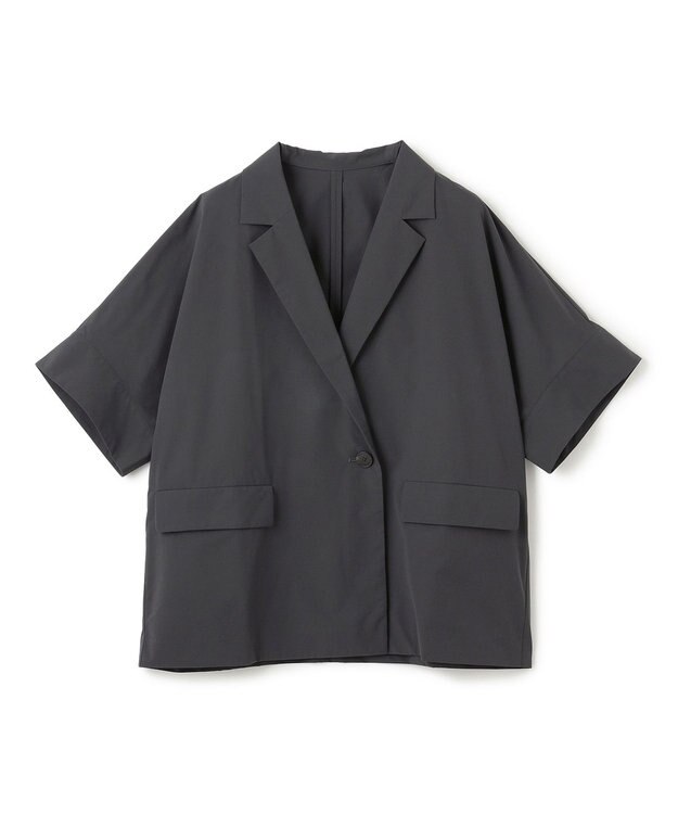 UNFILO 【mi-molletコラボ】FINE MOVE ハーフスリーブジャケット チャコール