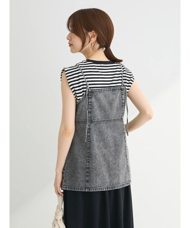 Green Parks ・ＥＬＥＮＣＡＲＥ　ＤＵＥ　デニムロングキャミ Gray