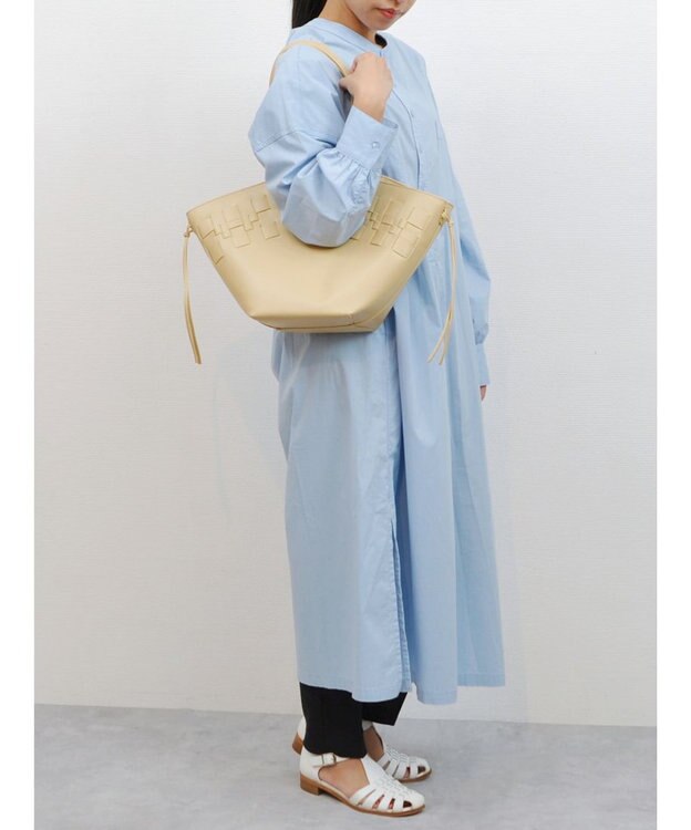 UNBILLION kakatoo メッシュ台形トートバッグ ベージュ