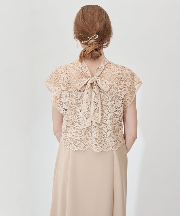 23区 【APPLAUDIR】レースコンビ ドレス ベージュ系