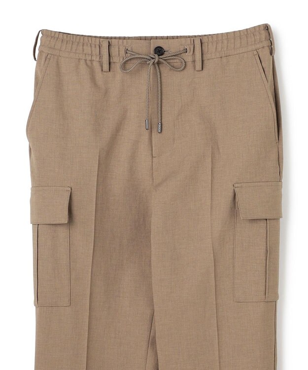 JOSEPH HOMME 【新素材】テクノクロスストレッチ　ドローコード付きストレートカーゴパンツ / HOVE CARGO ベージュ系