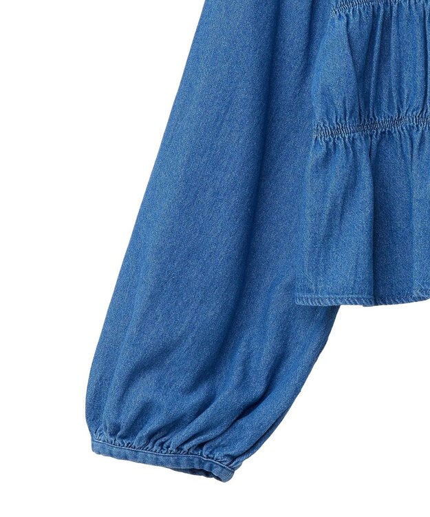 earth music&ecology デニムリボンシャツ Medium Indigo