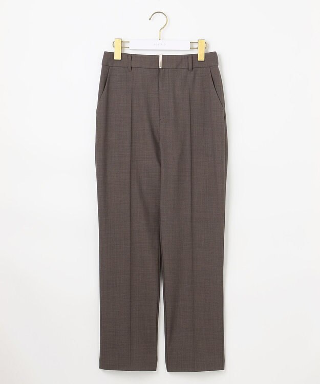 ANY SIS L ウーステッドエステル テーパード パンツ モカグレー