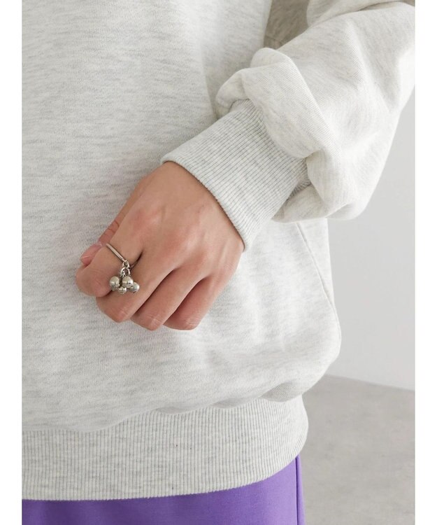 Green Parks ムジークタイガー／裏起毛刺しゅうプルオーバー Oatmeal