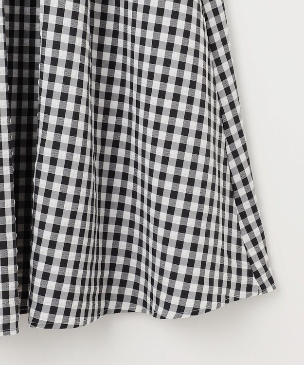 ANY 【ウエストゴム】ギンガムフレアスカート ブラックギンガム