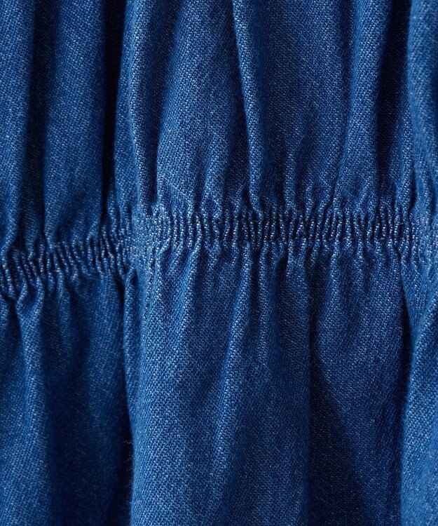 earth music&ecology デニムリボンシャツ Medium Indigo