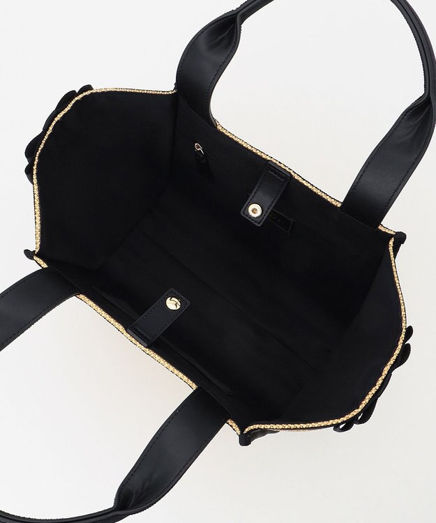 TOCCA SIDE RIBBON BASKET かごバッグ ベージュ系