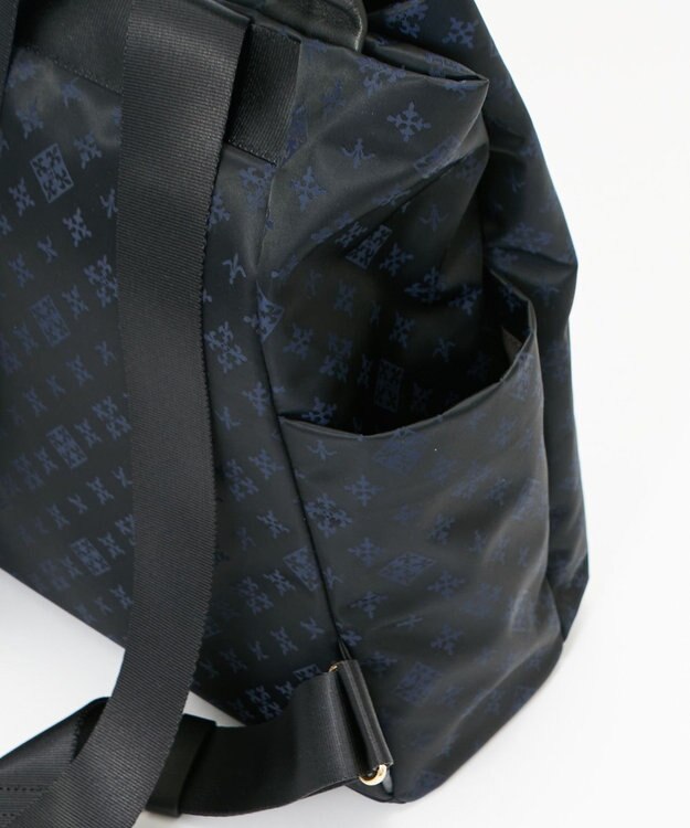 russet ナイロンジャガード2ハンドルリュックサック(SF-220) Black/Navy