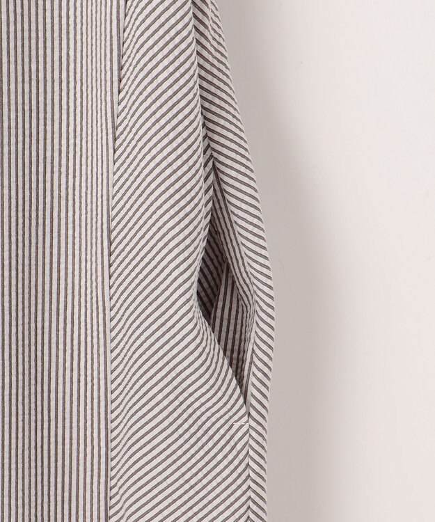 J.PRESS LADIES L 【洗える・抗菌消臭・吸水速乾】サッカージャージー ワンピース ブラウン系1