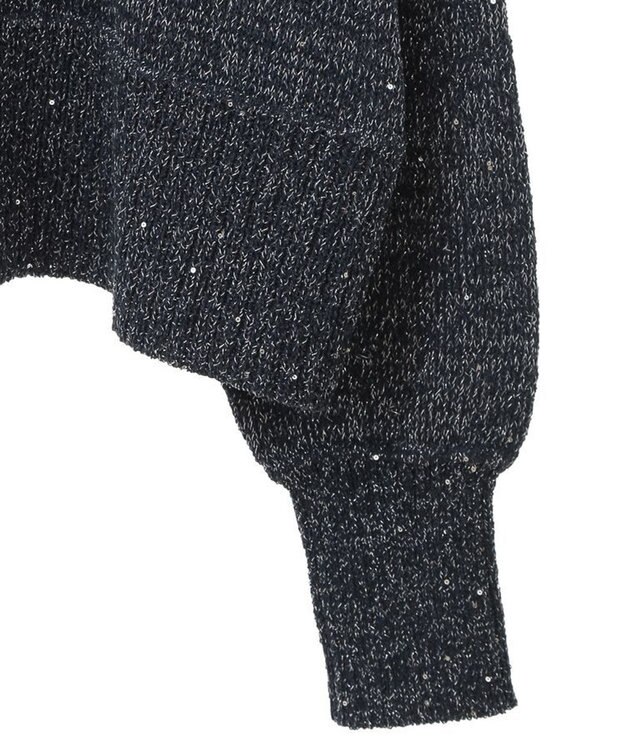 Green Parks ２ｗａｙ　スパンコールニットプルオーバー Navy