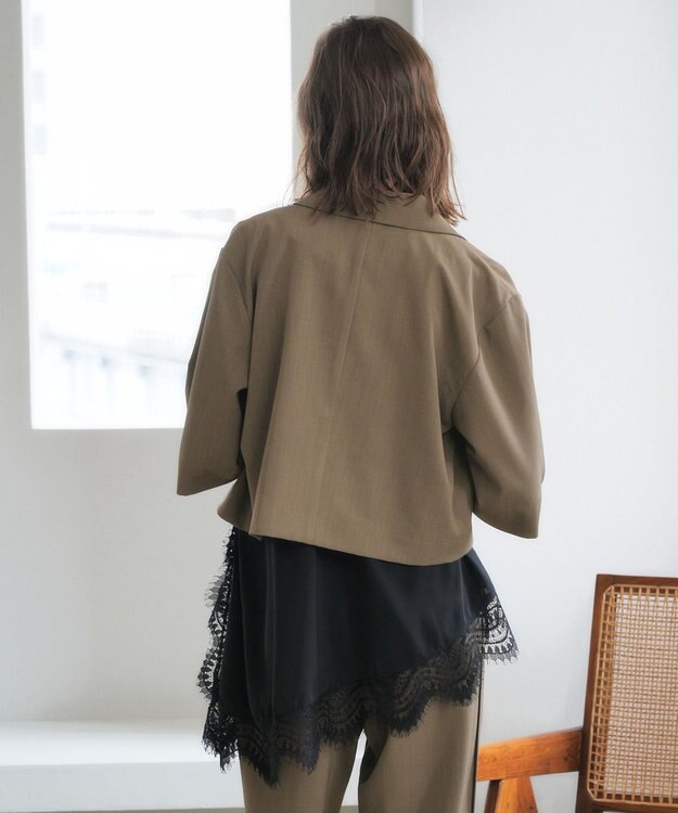 YECCA VECCA 2wayアシメデザインノースリーブブラウス Black