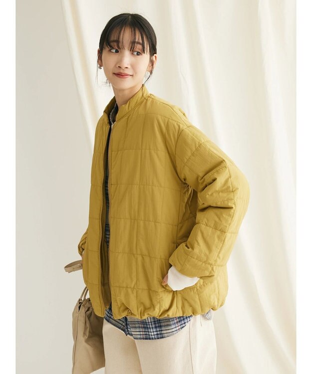 CRAFT STANDARD BOUTIQUE 蓄熱 スクエアキルトブルゾン Mustard