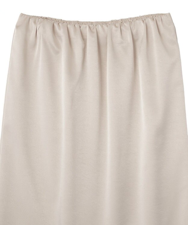 earth music&ecology サテンレーススカート Ecru