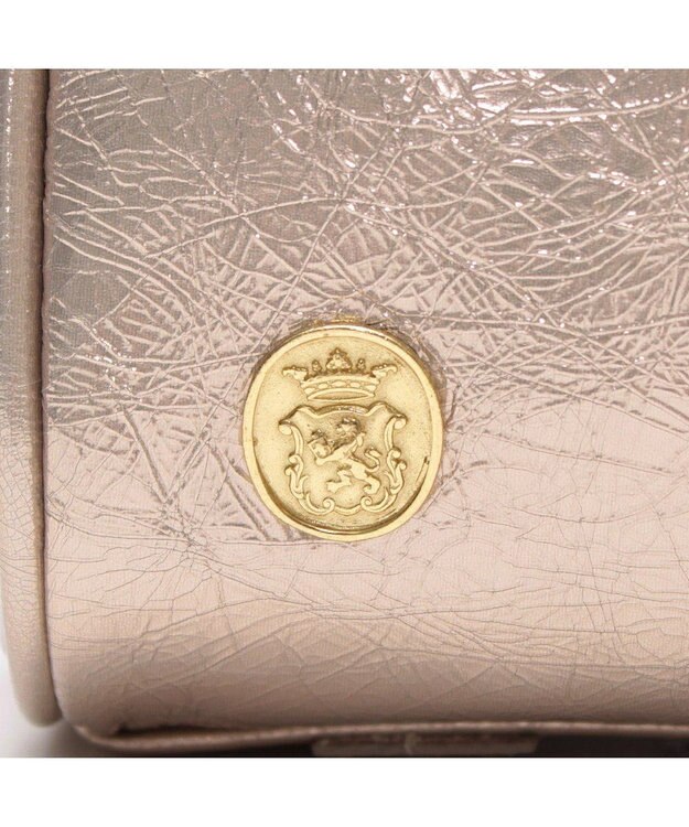 A.D.M.J. 【牛革】イタリアンレザークラックメタル2WAYボストンM プラチナ