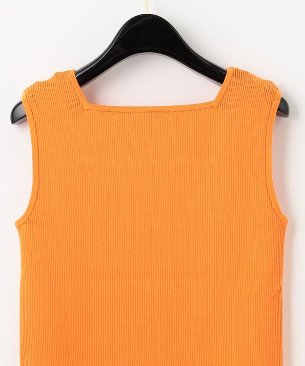 GRACE CONTINENTAL リブニットスクエアトップ オレンジ