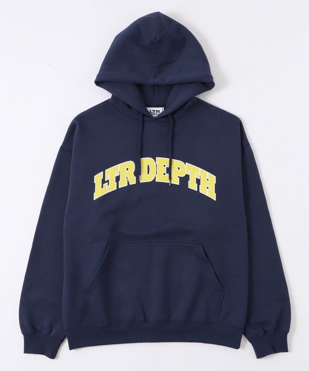 WEGO 【ユニセックス着用ITEM/MLサイズ展開】カレッジプルパーカー ネイビー