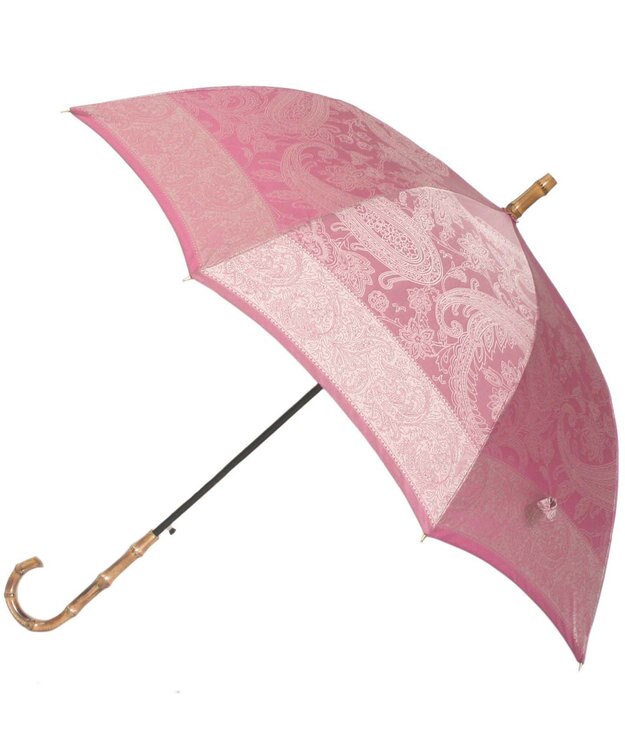 槇田商店 Kirie ペイズリー ピオニーピンク 長傘 ピンク