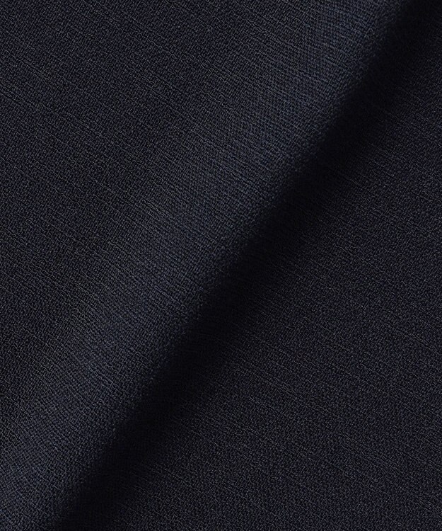 組曲 ライトリネンライクイージーワイド パンツ ネイビー系