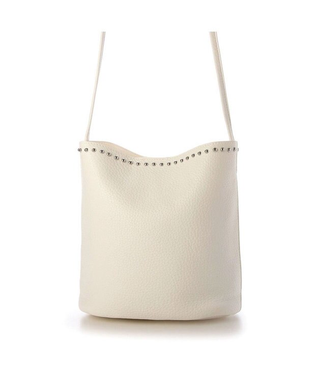 UNBILLION カシュカシュ cachecache / スタッズ付きショルダー ホワイト