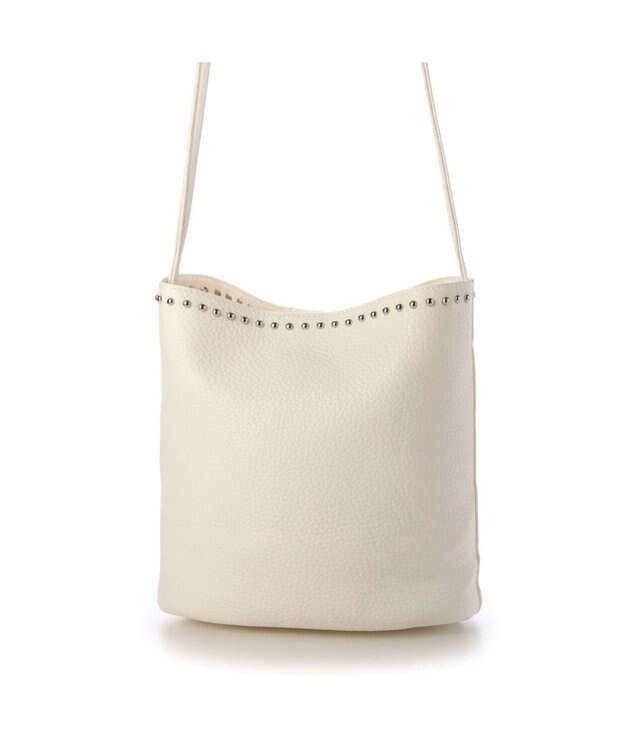 UNBILLION カシュカシュ cachecache / スタッズ付きショルダー ホワイト