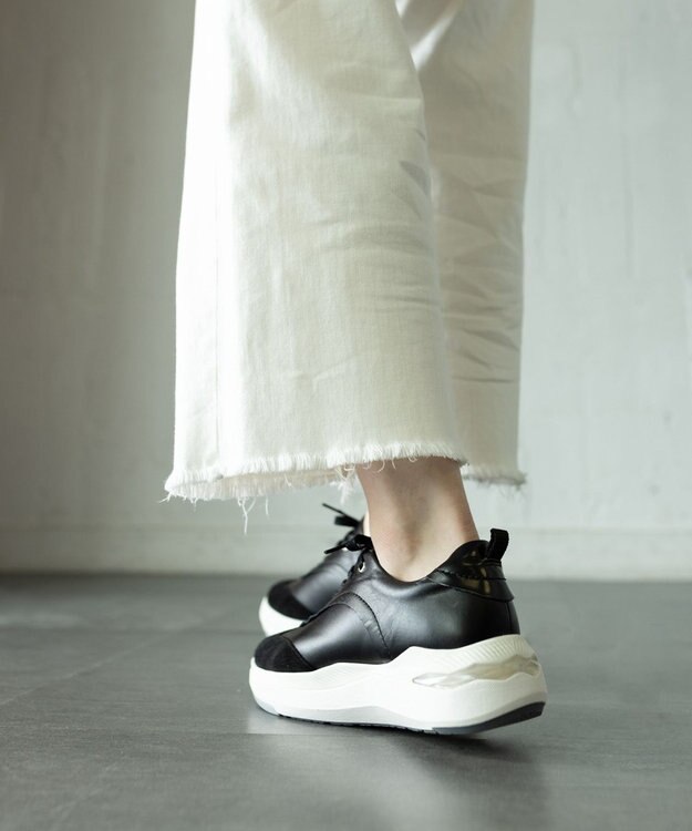 ASICS WALKING ペダラ ライドウォーク レディース 2E 3.5cmヒール ブラック系