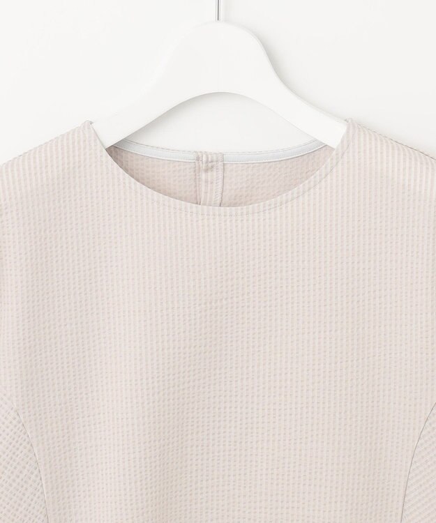 J.PRESS LADIES L 【WEB限定カラーあり・抗菌消臭・吸水速乾】サッカージャージー ボリュームスリーブ カットソー ベージュ系1