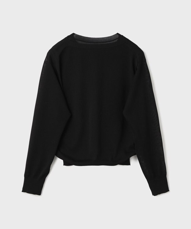 GRACE CONTINENTAL レイヤードニットトップ ブラック