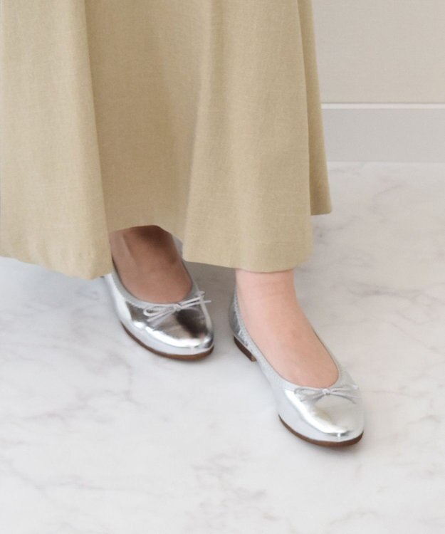 Bridget Birkin 【Bridget Birkin】ラウンドトゥバレエシューズ シルバー